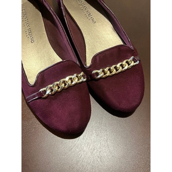 Marroon suede beautiful loafers/ slip ones size 8 - Picture 3 of 6